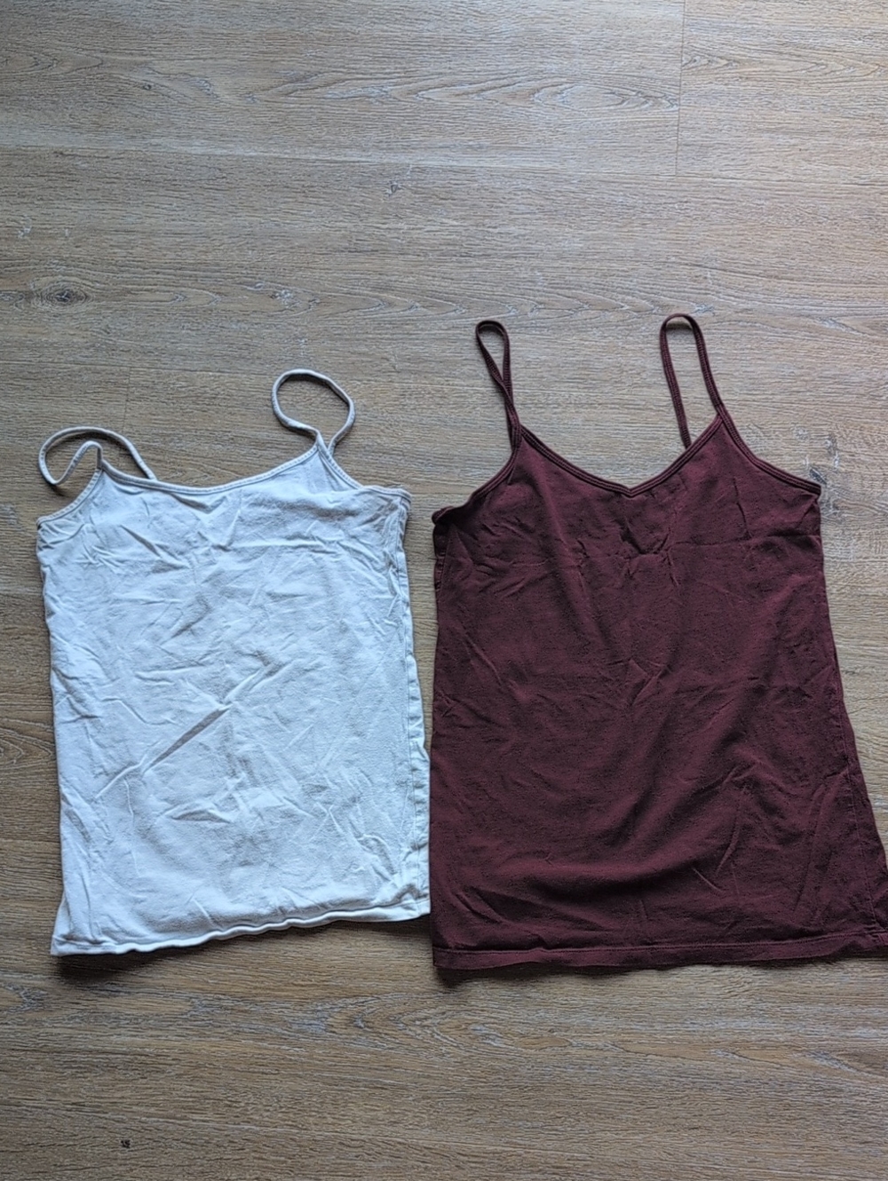 Bundle Of No Boundaries And Forever 21 Camisoles in White and Burgundy